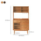 Sideboard in legno in stile moderno casa aperta con mobile