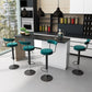 Glam Liftable Backrest Counter Stool Steel Kitchen Bar Stool with Cushion and Pedal Clearhalo 'Bar Furniture' 'Bar Stools' 'bar_stools' 'furn' 'furn_bar_stools' 'Furniture' 'furniture_bar_stools' 'Kitchen & Dining Furniture' 1200x1200_b3c0ce01-d301-42f0-b5e8-7a0071e2a183