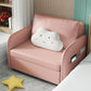 Faux leather Sleeper Sofa 32.28" Wide Pink Foldable Armless Sofa Bed Clearhalo 'furn' 'furn_futons' 'Furniture' 'Futons & Daybeds' 'Futons' 'Living Room Furniture' 1200x1200_b3c1bfbc-0a94-4269-a092-9eea603d6d01