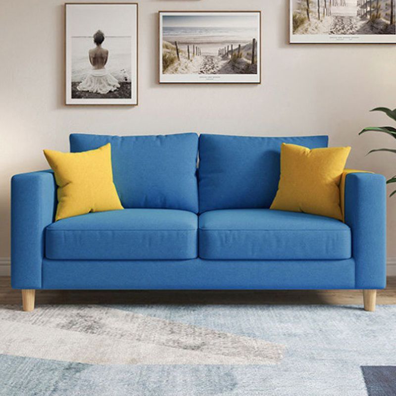 Linen Contemporary Square Arm Sofa Standard Sofa with Slipcovered for Living Room Clearhalo 'furn' 'furn_sofas' 'Furniture' 'furniture_sofas' 'Living Room Furniture' 'Sofa' 'sofas' 1200x1200_b3c1d0a7-3aaf-4f5d-a5b9-5b621f1a4413