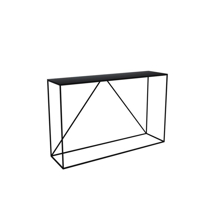 Contemporary Console Table Metal Rectangle Accent Table for Hall Clearhalo 'Console Tables' 'console_tables' 'Entry & Mudroom Furniture' 'furn' 'furn_console_tables' 'Furniture' 1200x1200_b3c1f44f-ad7a-4e84-93db-4fda8517f8c1