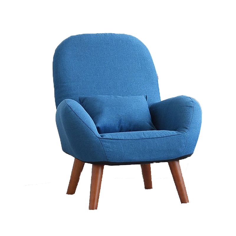 Chaise de bras de linge 23,62 "L x 21,65" W fauteuil accent à quatre jambes de base pour le salon