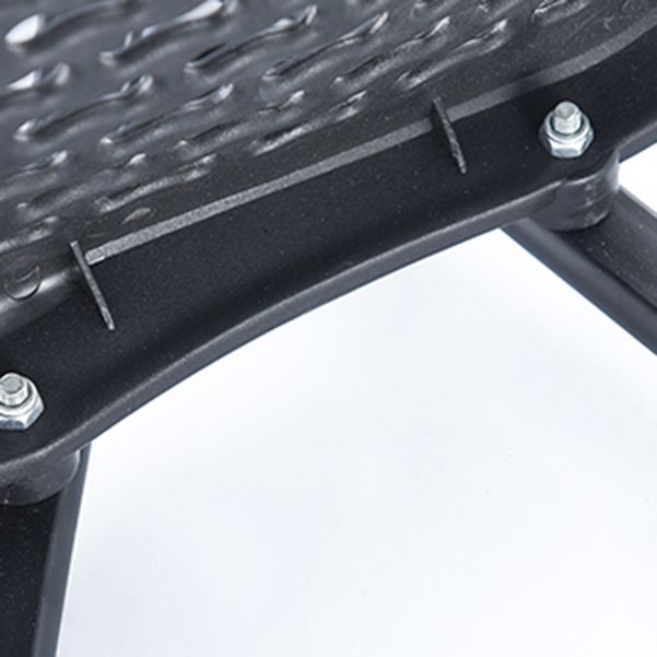 Sedia moderna per ufficio in plastica a braccia senza ruote back office sedia