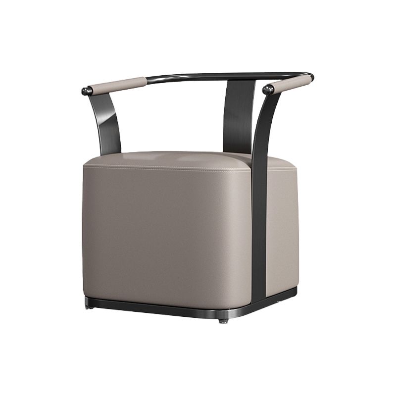 Nordic Style Dining Chair Upholstered Arm Chair for Dining Room