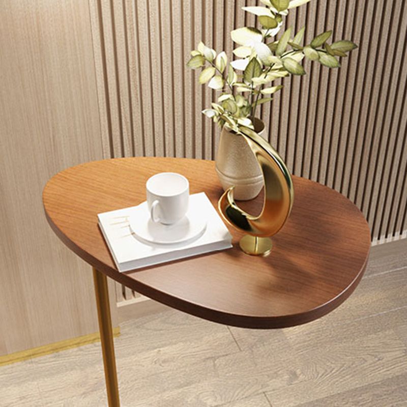 Mesa de madera de madera de 23.6 pulgadas de altura moderna de la esquina C para sala de estar