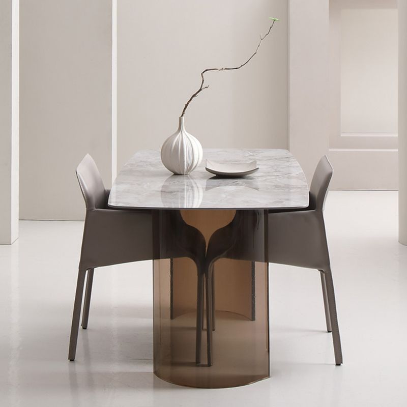 Contemporary Arm Dining Chairs Faux Leather Low Back Side Chair Clearhalo 'Dining Chairs' 'Dining Tables & Seating' 'dining_chair' 'furn' 'furn_dining_chair' 'Furniture' 'Kitchen & Dining Furniture' 1200x1200_b3c73448-8106-49c1-8dcc-c67491840a2f