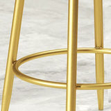 Sgabello da bar in stoo in glam senza braccio sgabello da bar con cuscino e pedale per la cucina