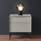 2 Drawers Contemporary Accent Table Nightstand Antique Finish Nightstand