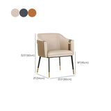 Chaise de bras contemporain Home en faux cuir chaise à manger rembourrée