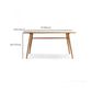 Contemporary Rectangular Dining Table Brown Solid Wood Table Top Clearhalo 'Dining Tables & Seating' 'Dining Tables' 'dining_table' 'furn' 'furn_dining_table' 'Furniture' 'Kitchen & Dining Furniture' 1200x1200_b3cca0cf-4178-4412-8fea-53d8eb57925b