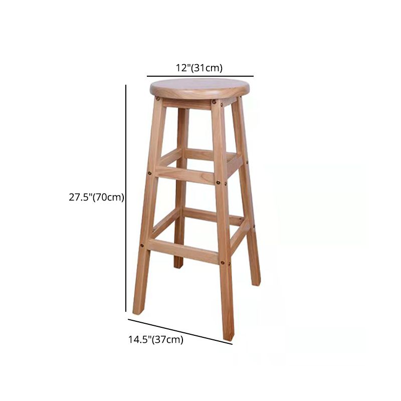 Modern Armless Backless Counter Stool Wood Bar Stool with Footrest Clearhalo 'Bar Furniture' 'Bar Stools' 'bar_stools' 'furniture_bar_stools' 'Kitchen & Dining Furniture' 'kitchen&dining_furn' 'kitchen' 'kitchen_furn' Furniture' 1200x1200_b3cd0161-f981-4dcb-9e05-94f0eefc5e93