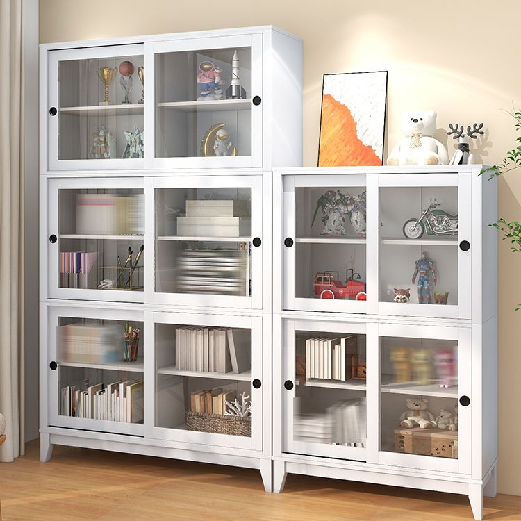 Wooden Standard Bookcase Contemporary Closed Back Bookcase with Door for Office Clearhalo 'Bookcases' 'furn' 'furn_bookcases' 'Furniture' 'furniture_bookcases' 'kitchen' 'kitchen_bookcases' 'Living Room Furniture' 'Office Furniture' 1200x1200_b3cdb510-823b-4c60-afda-6150163be0d4