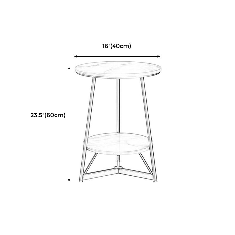 Tavolino arrotondato grigio/bianco tavola arrotondata grigia/bianca in legno di lastra di roccia moderna