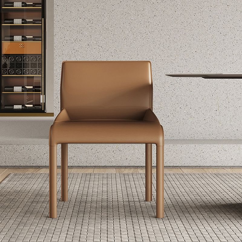 Upholstered Dining Accent Chair Faux Leather Dining Chair for Home