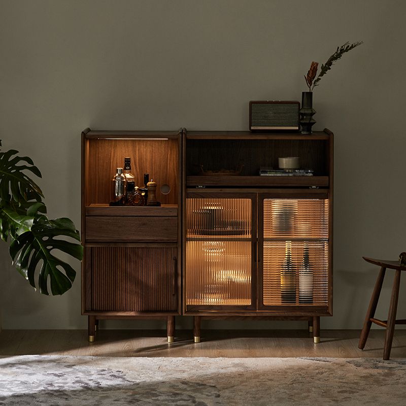 Mid-Century Accent Cabinet Bar Pulls Handle Design Storage Cabinet Clearhalo 'Cabinets & Chests' 'cabinets_chests' 'furn' 'furn_cabinets_chests' 'Furniture' 'Living Room Furniture' 1200x1200_b3d05a58-f063-4811-bc4f-2ce15576f8a3