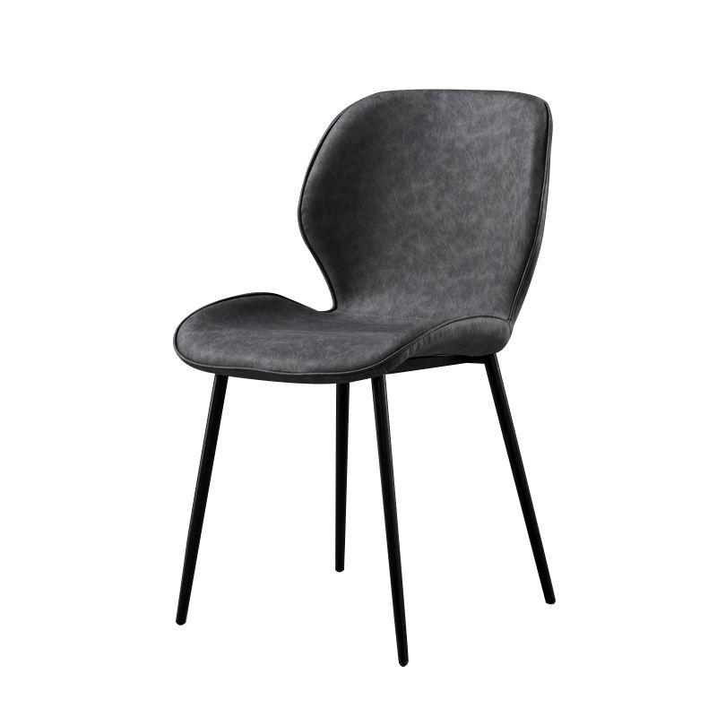 Metal Scandinavian Glam Kitchen Dining Room Chair Wingback Side Chair Clearhalo ' kitchen&dining_furn' 'Dining Chairs' 'Dining Tables & Seating' 'dining_chair' 'furn' 'furn_dining_chair' 'Furniture' 'furniture_dining_chair' 'Kitchen & Dining Furniture' 'kitchen' 1200x1200_b3d075ce-9d18-4c26-9053-c302c9c22d5c