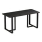 Stone Double Pedestal Table Industrial Style Dining Table for Dinner Kitchen Home Clearhalo ' dining_table' 'Dining Tables & Seating' 'Dining Tables' 'furn' 'furn_dining_table' 'Furniture' 'furniture_dining_table' 'Kitchen & Dining Furniture' 'kitchen&dining_furn' 'kitchen' 'kitchen_dining_table' 1200x1200_b3d1a059-360f-4739-b5f0-9ea6dfef6faa