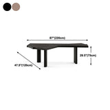 Modern Black and Bround in Wood Counter Table Specialty Dining Table for Kitchen Clearhalo 'Dining Tables & Seating' 'Dining Tables' 'dining_table' 'furn' 'furn_dining_table' 'Furniture' 'Kitchen & Dining Furniture' 1200x1200_b3d301e9-df0e-4bb9-bd73-a721f77c9879