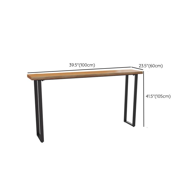 Industriële barhoogtetafel vaste houten top bistro tafel voor patio -gebruik