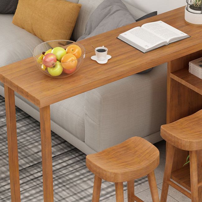 Mesa de bar contemporánea de 1/2/3 piezas, juego de mesa rectangular de madera para cocina