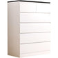 Coffre vertical contemporain en bois avec tiroirs pour la maison/bureau