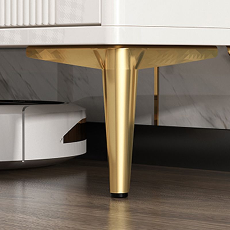 現代的なグラムストーン収納チェストホームチェスト、引き出し付きホワイト