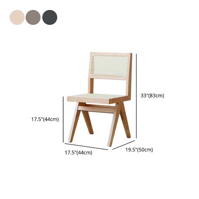 Armless Dining Chairs Modern Solid Wood Side Chairs for Dining Room Clearhalo 'Dining Chairs' 'Dining Tables & Seating' 'dining_chair' 'furn' 'furn_dining_chair' 'Furniture' 'furniture_dining_chair' 'Kitchen & Dining Furniture' 1200x1200_b3db26f8-55cf-48d6-9dfe-39e1fc4e4bbe