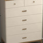 Cómoda cómoda de almacenamiento de estilo moderno, cómoda de almacenamiento de madera maciza para dormitorio