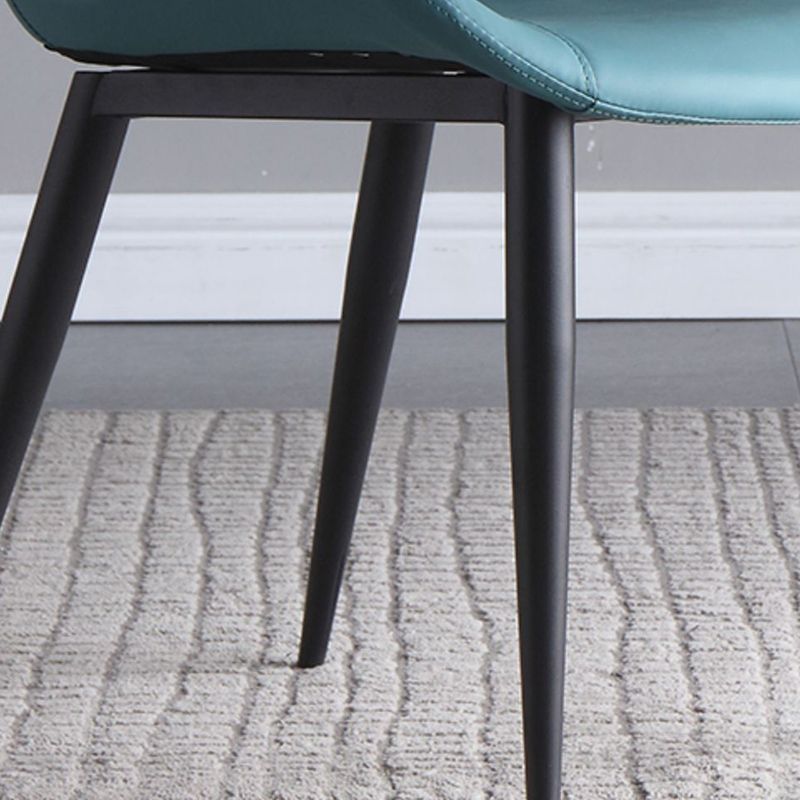 Leather Contemporary Restaurant Side Chair Parsons Matte Finish Dining Chair Clearhalo ' kitchen&dining_furn' 'Dining Chairs' 'Dining Tables & Seating' 'dining_chair' 'furn' 'furn_dining_chair' 'Furniture' 'furniture_dining_chair' 'Kitchen & Dining Furniture' 'kitchen' 1200x1200_b3dd0d6e-39c3-4f0a-9c78-29cdb225ee3d