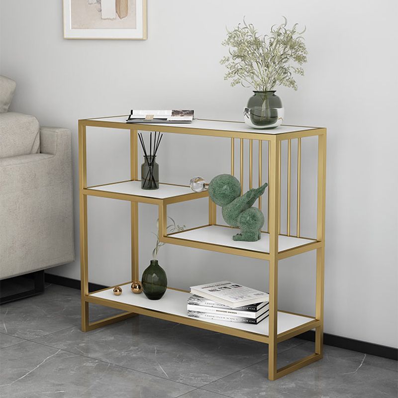 Modern Style Etagere Bookcase Open Back Metal Home Bookshelf Clearhalo 'Bookcases' 'furn' 'furn_bookcases' 'Furniture' 'furniture_bookcases' 'Office Furniture' 1200x1200_b3dd1494-e1af-4a42-86ce-f195d3bb0cf1