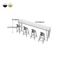 Modern Rectangle Legs Bistro Bar Desk Cafe Counter Height Table(only table) Clearhalo 'Bar Furniture' 'Bar Tables' 'bar_tables' 'furn' 'furn_bar_tables' 'Furniture' 'furniture_bar_tables' 'Kitchen & Dining Furniture' 'kitchen&dining_furn' 'kitchen' 1200x1200_b3e0c7a0-38f2-4858-80a7-872e0ee50f3d