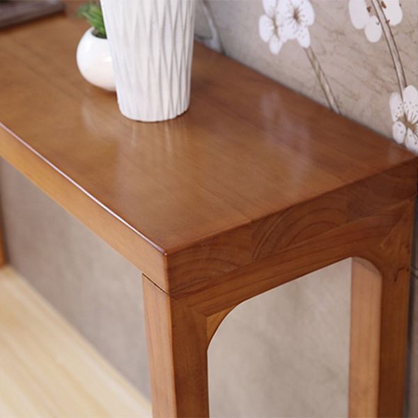 12 inch Wide Accent Table Mid-Century Modern Rectangle Console Table for Hall