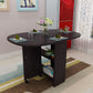 Solid Wood Mid-Century Modern Table Oval Solid Wood Top Table with Drop Leaf Clearhalo ' dining_table' 'Dining Tables & Seating' 'Dining Tables' 'furn' 'furn_dining_table' 'Furniture' 'furniture_dining_table' 'Kitchen & Dining Furniture' 'kitchen&dining_furn' 'kitchen' 'kitchen_dining_table' 1200x1200_b3e1a329-2196-4908-be2e-3d23a8a854db