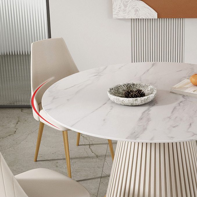 Round Sintered Stone Dining Table Traditional Luxury Dining Table for Home Clearhalo ' dining_table' 'Dining Tables & Seating' 'Dining Tables' 'furn' 'furn_dining_table' 'Furniture' 'furniture_dining_table' 'Kitchen & Dining Furniture' 'kitchen&dining_furn' 'kitchen' 'kitchen_dining_table' 1200x1200_b3e28a77-c6ad-4a5f-a468-3a9986be28e4