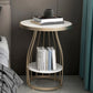 Table d'appoint à cadre moderne table de canapé rond avec rangement