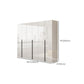 Hinged Wardrobe Armoire with Shelves White Wardrobe Closet for Home