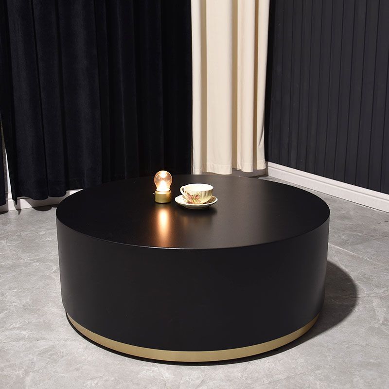 Modern Wood Coffee Table with Drawers Cocktail Table Round in Black Clearhalo 'Coffee & Accent Tables' 'Coffee Tables' 'coffee_tables' 'furn' 'furn_coffee_tables' 'Furniture' 'Living Room Furniture' 1200x1200_b3e46c58-112f-4514-b62f-cefe32c5e8e2