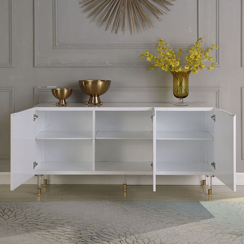 Armadietto di sideboard in legno ingegnerizzato con mensole regolabili moderno tavolo da sideboard