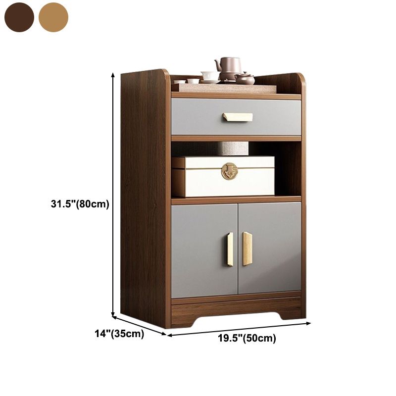 Manufactured Wood Dining Server Contemporary 1 Door Kitchen Server Clearhalo 'buffet_sideboard' 'Buffets & Sideboards' 'furn' 'furn_buffet_sideboard' 'Furniture' 'Kitchen & Dining Furniture' 1200x1200_b3e513fa-ef04-4cd5-8a8c-272c6e4bf937