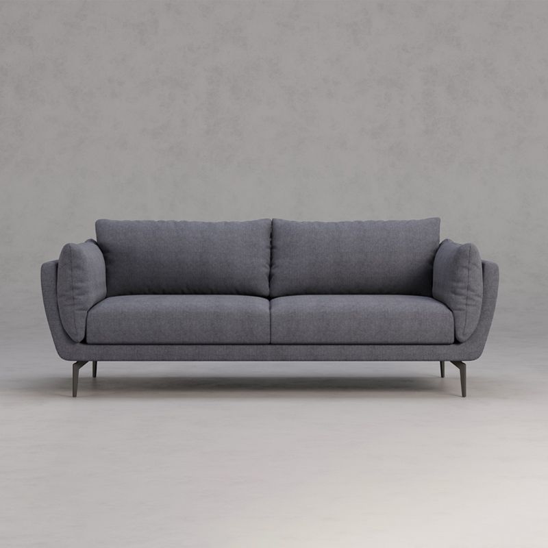 Velvet Pillow Top Arm Settee with Loose Back for Living Room and Apartment Clearhalo 'furn' 'furn_sofas' 'Furniture' 'furniture_sofas' 'kitchen' 'kitchen_sofas' 'Living Room Furniture' 'Sofa' 'sofas' 1200x1200_b3e680c0-d1bb-4965-997a-c70d11b1b784