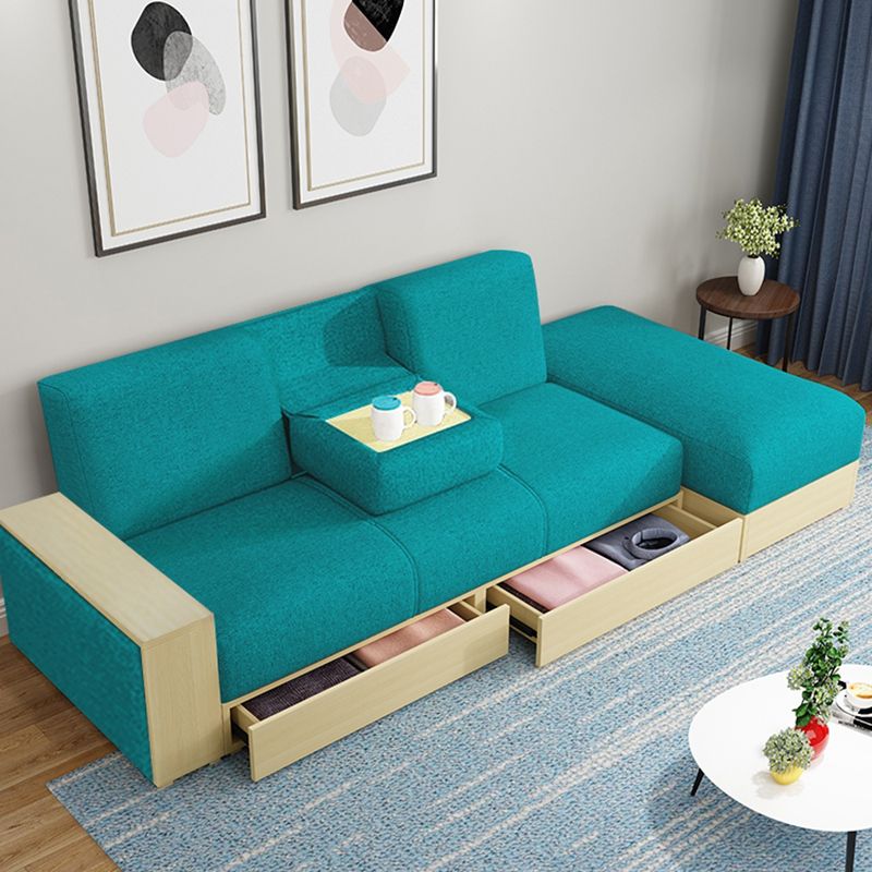 80.7"L √ó 40.16"W √ó 27.95"H One Arm Sectional Slipcovered Sofa with Storage Clearhalo 'furn' 'furn_sectionals' 'Furniture' 'furniture_sectionals' 'Living Room Furniture' 'Sectionals' 1200x1200_b3e79ab1-071b-4f73-9c6b-7899aed51814