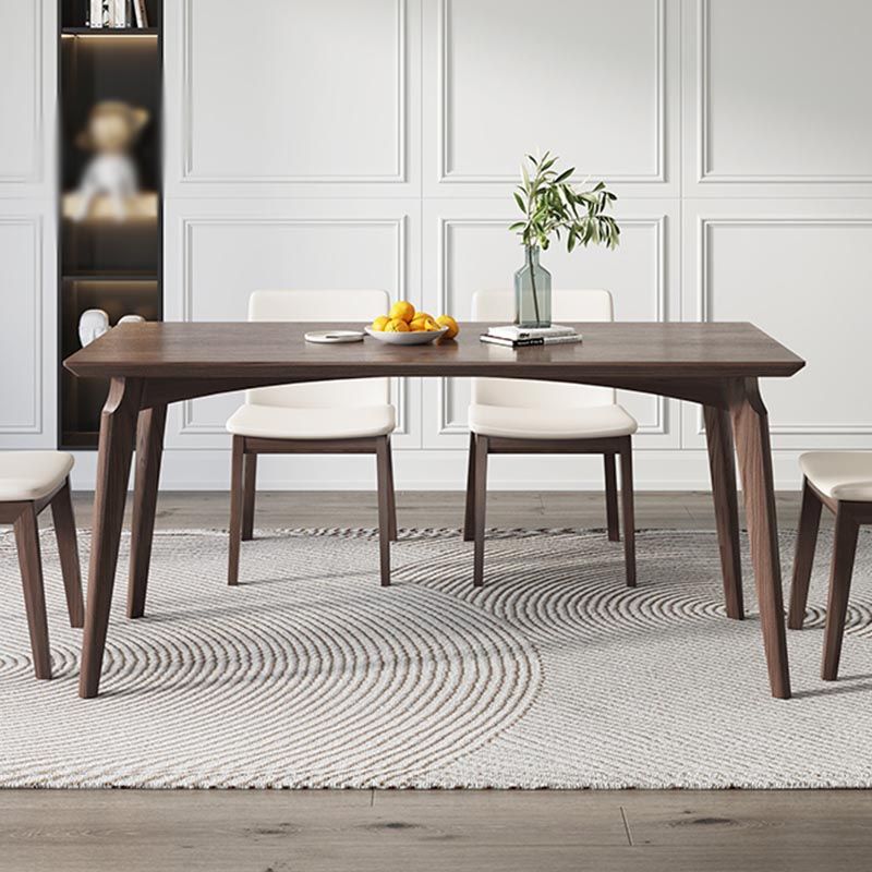 4-foot Solid Wood Table Rectangle Modern Fixed Dinner Room Kitchen Table Clearhalo 'Dining Tables & Seating' 'Dining Tables' 'dining_table' 'furn' 'furn_dining_table' 'Furniture' 'furniture_dining_table' 'Kitchen & Dining Furniture' 'kitchen' 'kitchen_dining_table' 1200x1200_b3e7c07d-2f89-425b-a63b-42c4e15e512e