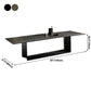 Metal Contemporary Rectangular Dining Table Sintered Stone Table with Trestle Clearhalo ' dining_table' 'Dining Tables & Seating' 'Dining Tables' 'furn' 'furn_dining_table' 'Furniture' 'furniture_dining_table' 'Kitchen & Dining Furniture' 'kitchen&dining_furn' 'kitchen' 'kitchen_dining_table' 1200x1200_b3e90c1f-3eb9-4525-b401-b4075b428a59