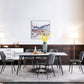 Metal Industrial Rectangle Dining Table Sintered Stone Table with 4 Black Legs Clearhalo ' dining_table' 'Dining Tables & Seating' 'Dining Tables' 'furn' 'furn_dining_table' 'Furniture' 'furniture_dining_table' 'Kitchen & Dining Furniture' 'kitchen&dining_furn' 'kitchen' 'kitchen_dining_table' 1200x1200_b3e9f98e-0ef3-4461-8457-e75c00c17ce0