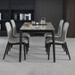 Rectangle 4 Legs Industrial Table Grey Tone Fixed Table of Sintered Stone Clearhalo ' dining_table' 'Dining Tables & Seating' 'Dining Tables' 'furn' 'furn_dining_table' 'Furniture' 'furniture_dining_table' 'Kitchen & Dining Furniture' 'kitchen&dining_furn' 'kitchen' 'kitchen_dining_table' 1200x1200_b3eab439-805f-4517-936b-65545a12b5c9