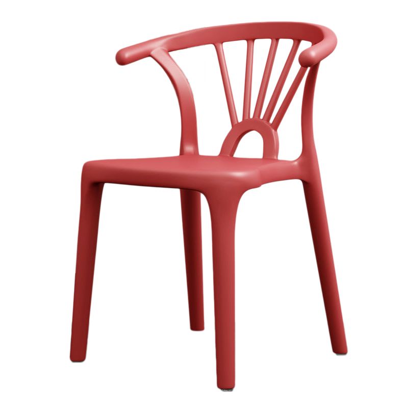 Scandinavian Plastic Side Chair Indoor-Outdoor Windsor Back Chair Clearhalo 'Dining Chairs' 'Dining Tables & Seating' 'dining_chair' 'furn' 'furn_dining_chair' 'Furniture' 'furniture_dining_chair' 'Kitchen & Dining Furniture' 1200x1200_b3eac947-370a-4807-a127-0dfab89c48d0