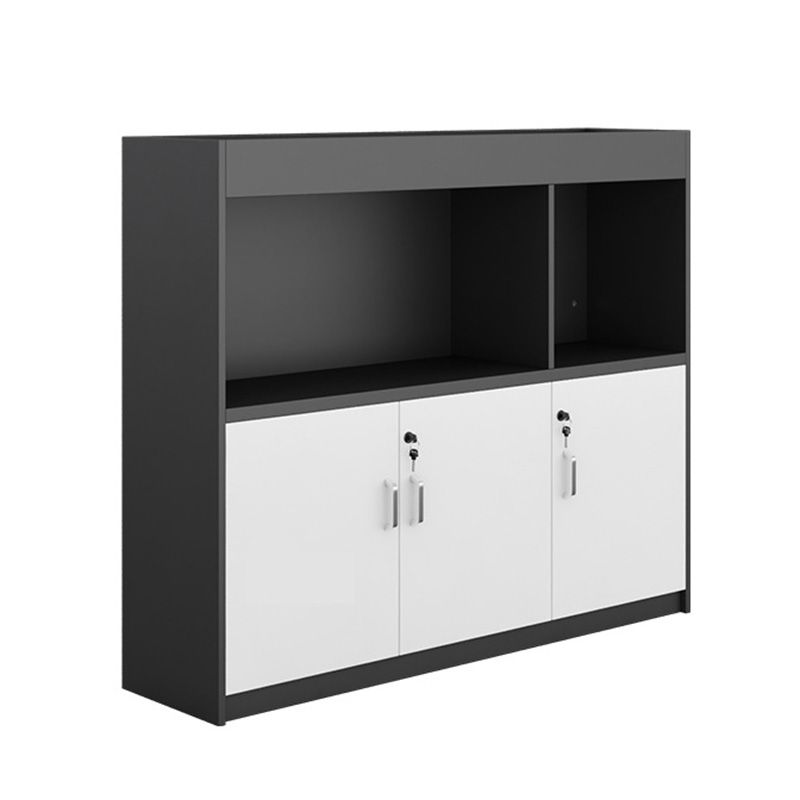 11.8 "W Wood Bidacte avec bibliothèque géométrique Multi couches dans Dark Taupe (sans plante)