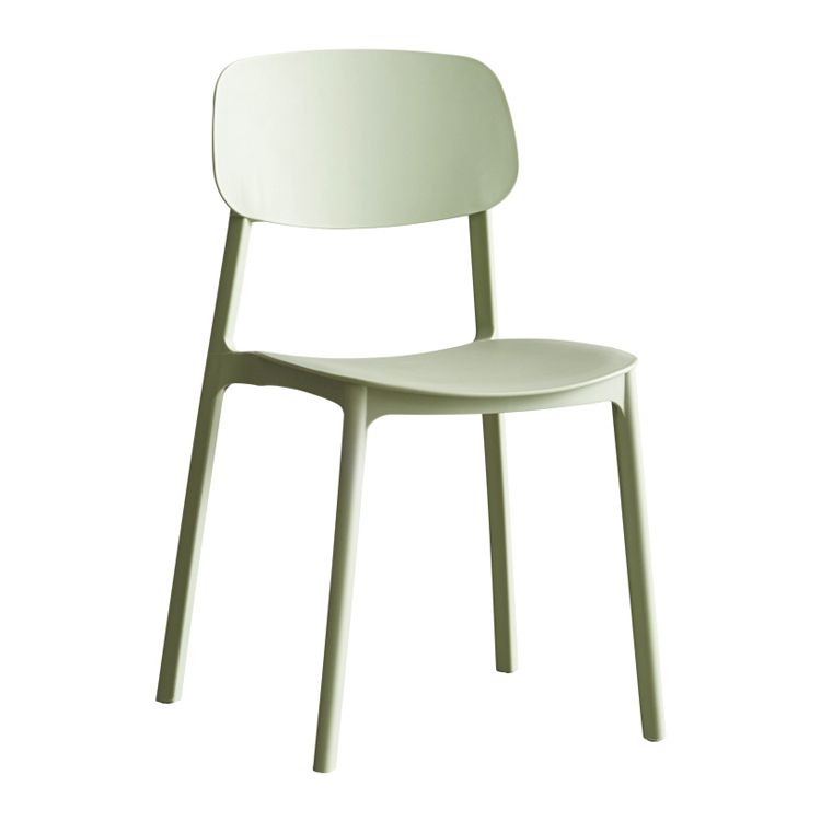 Scandinavian Stackable Armless Dining Chairs Plastic Open Back Side Chair (Set of 4) Clearhalo ' kitchen&dining_furn' 'Dining Chairs' 'Dining Tables & Seating' 'dining_chair' 'furn' 'furn_dining_chair' 'Furniture' 'furniture_dining_chair' 'Kitchen & Dining Furniture' 'kitchen' 1200x1200_b3ed6b34-98ff-416a-924f-32df65817bc3