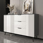 Wood and Stone Dining Server Contemporary Server with 3 Drawers Clearhalo 'buffet_sideboard' 'Buffets & Sideboards' 'furn' 'furn_buffet_sideboard' 'Furniture' 'Kitchen & Dining Furniture' 1200x1200_b3ed9d0a-6a9c-4e4d-9b71-3ffa56b5224d