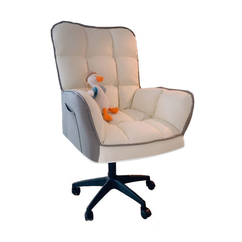 Modern No Distressing Office Chair Armless Ergonomic Chair with Wheels Clearhalo 'furn' 'furn_office_chair' 'Furniture' 'Office Chairs' 'Office Furniture' 'office_chair' 1200x1200_b3f38b86-8610-42f6-8ecb-1615776eaa6a